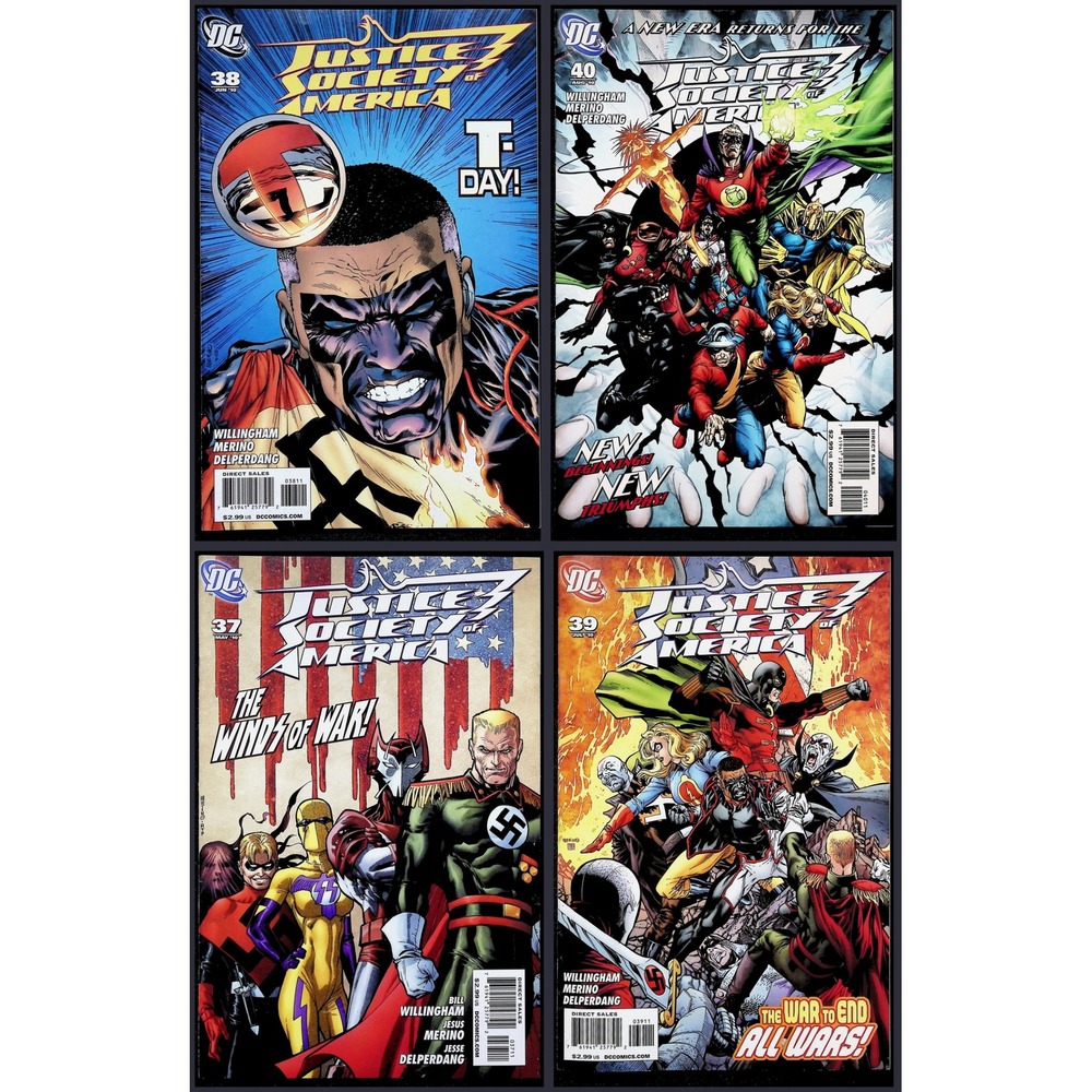 DC Comic Lot Justice Society of America #37-40 JSA 2010 Jesus Merino Art‎